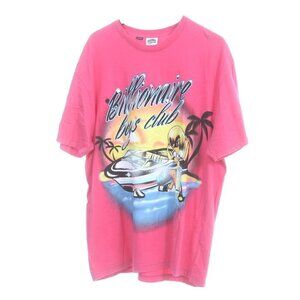 Billionaire Boys Club XL Memories Knit Short Sleeve T-Shirt Raspberry Sorbet